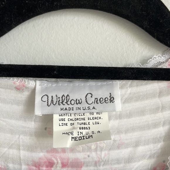 Vintag Willow Creek pearl button sailor collar lace trim shabby chic cottagecore - Picture 9 of 12